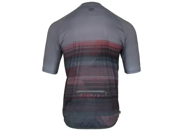 Silvini Turano pánský volný dres krátký rukáv Grey/Merlot