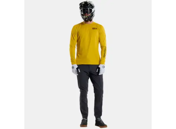 Troy Lee Designs Ruckus Ride Tee pánský dres dlouhý rukáv Eyez Safron
