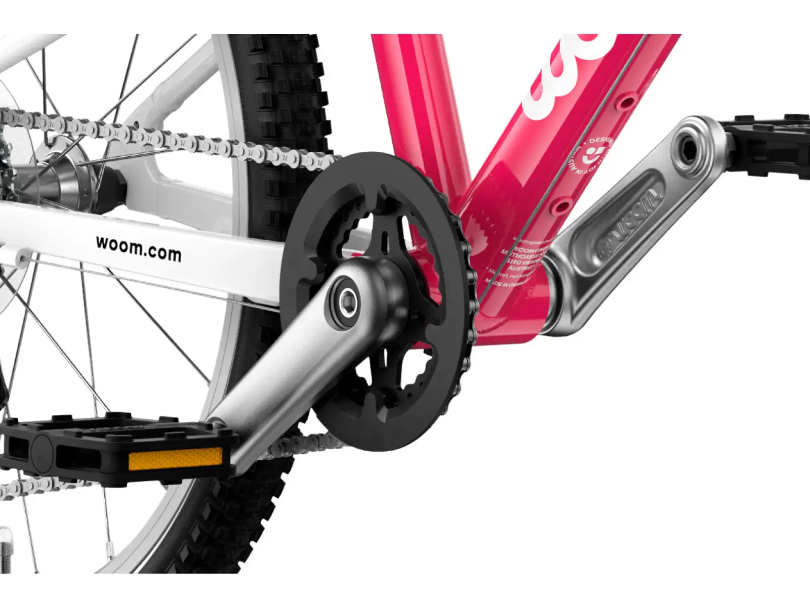 Woom GO 3 Automagic Hot Pink 16 dětské kolo