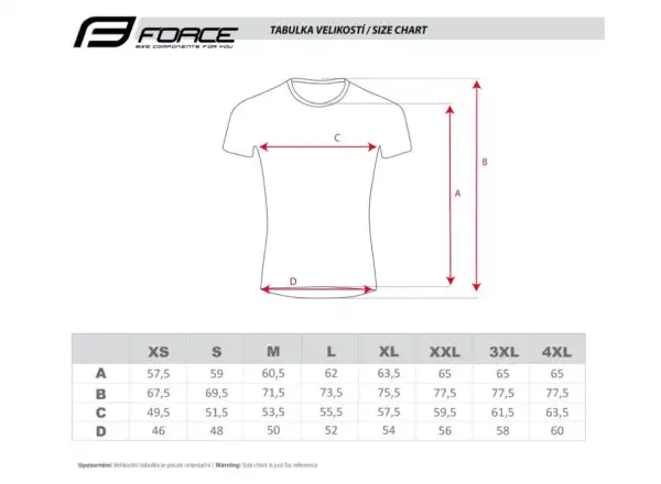 Force Angle MTB pánský dres krátký rukáv fluo/modrá