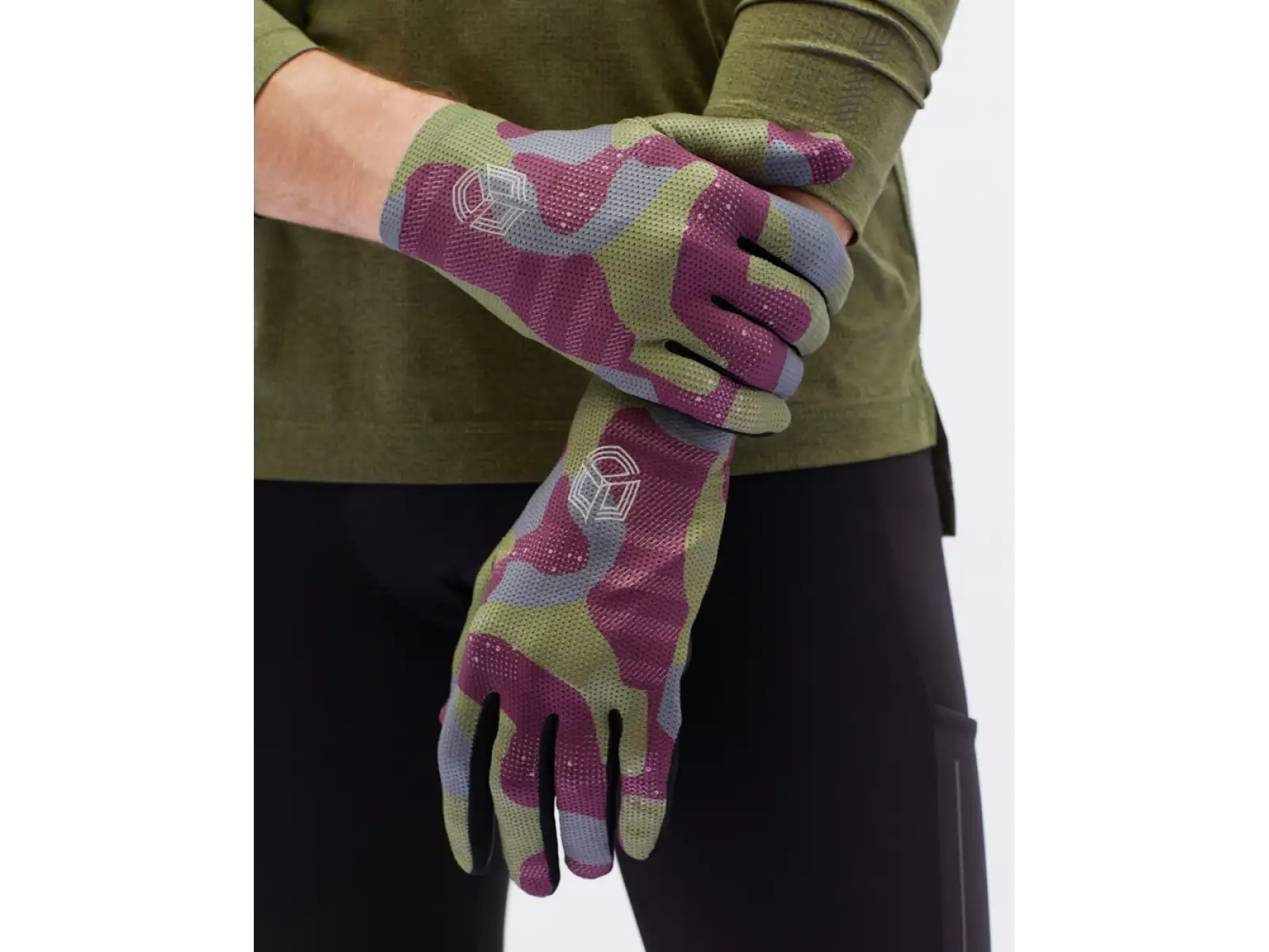 Silvini Saltaro pánské rukavice Plum/Olive
