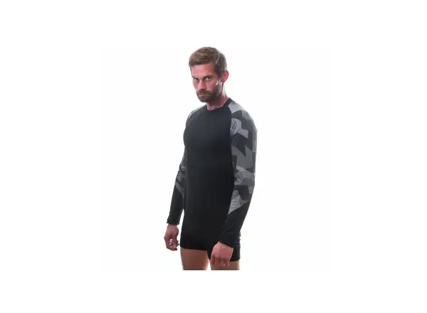 Sensor Merino Impress pánské termoprádlo dlouhý rukáv černá/Camo