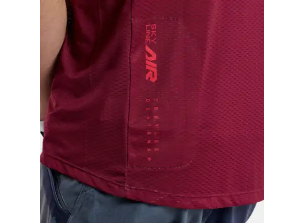 Troy Lee Designs Skyline Air Mono pánský dres krátký rukáv Oxblood