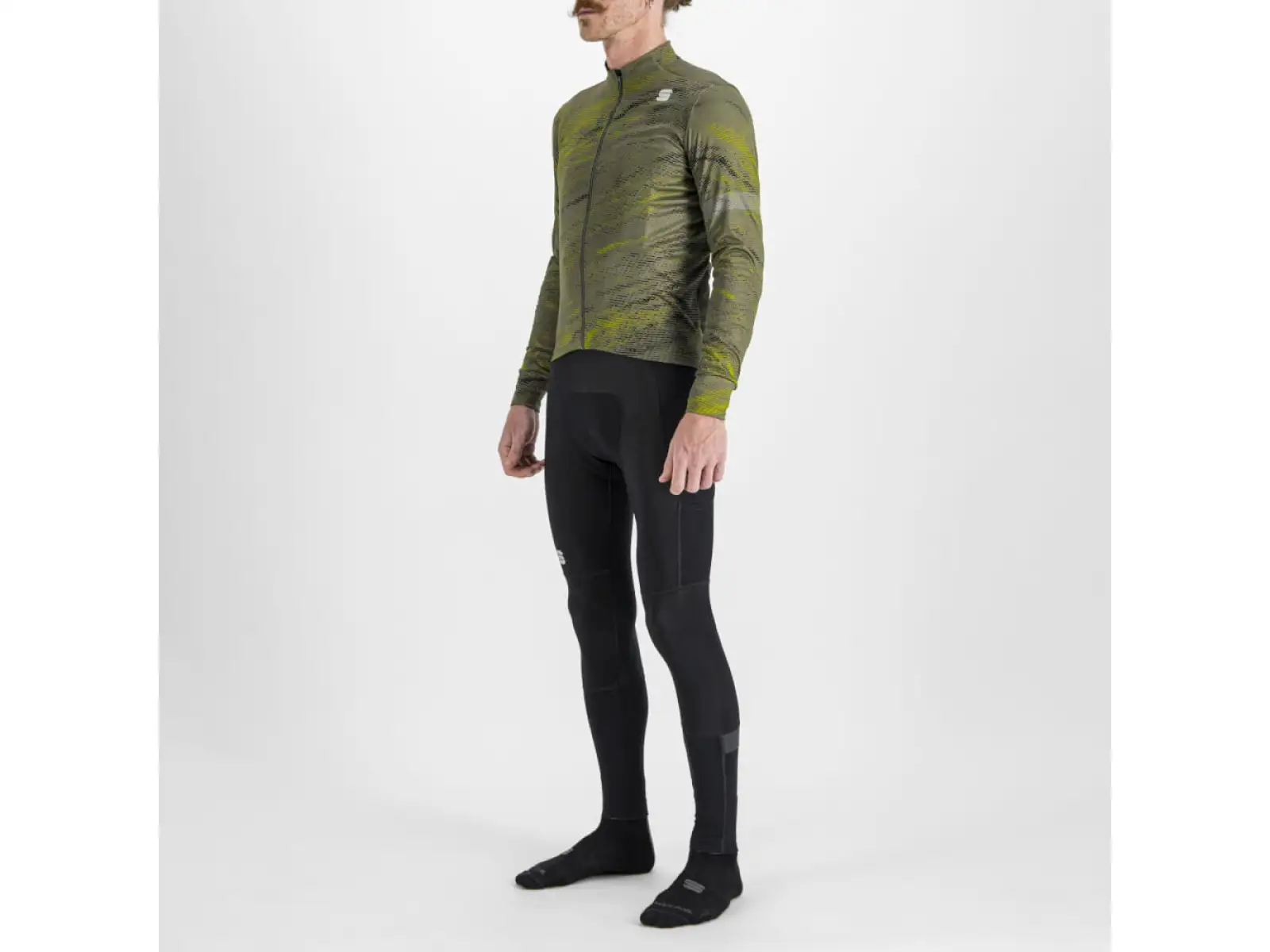 Sportful Cliff Supergiara pánský dres dlouhý rukáv beetle guacamole black
