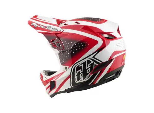 Troy Lee Designs D4 Polyacrylite MIPS přilba Line Fire/white
