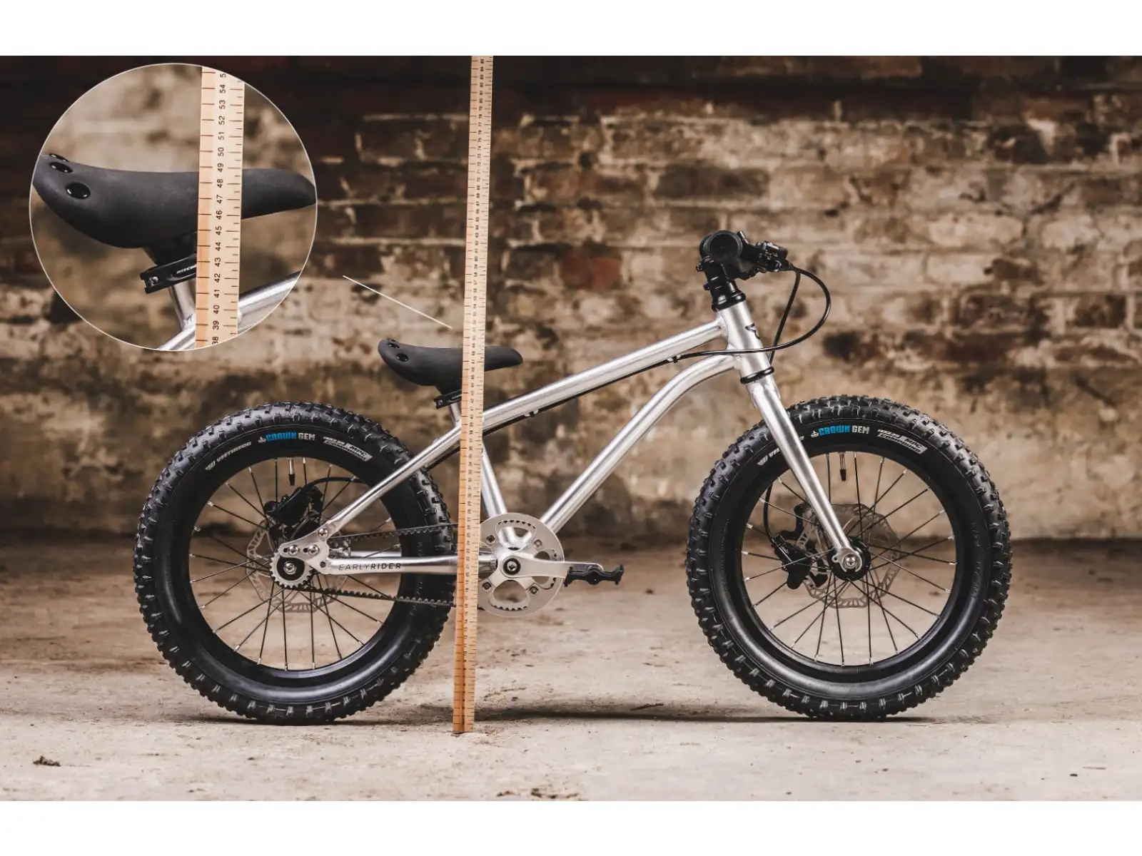 Early Rider Seeker X16 dětské kolo Brushed Aluminium