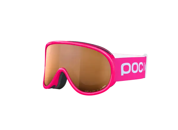 POC POCito Retina dětské lyžařské brýle Fluorescent Pink/Partly Sunny Light Orange