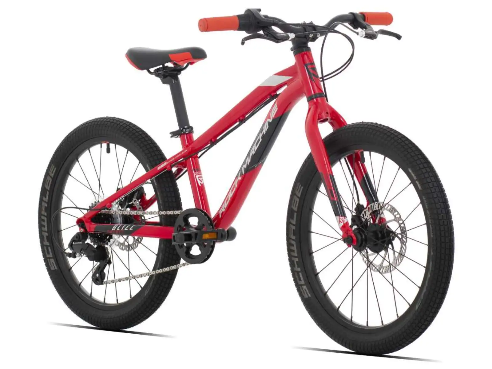 Rock Machine Blizz 20 MD dětské kolo Gloss Red/White/Black