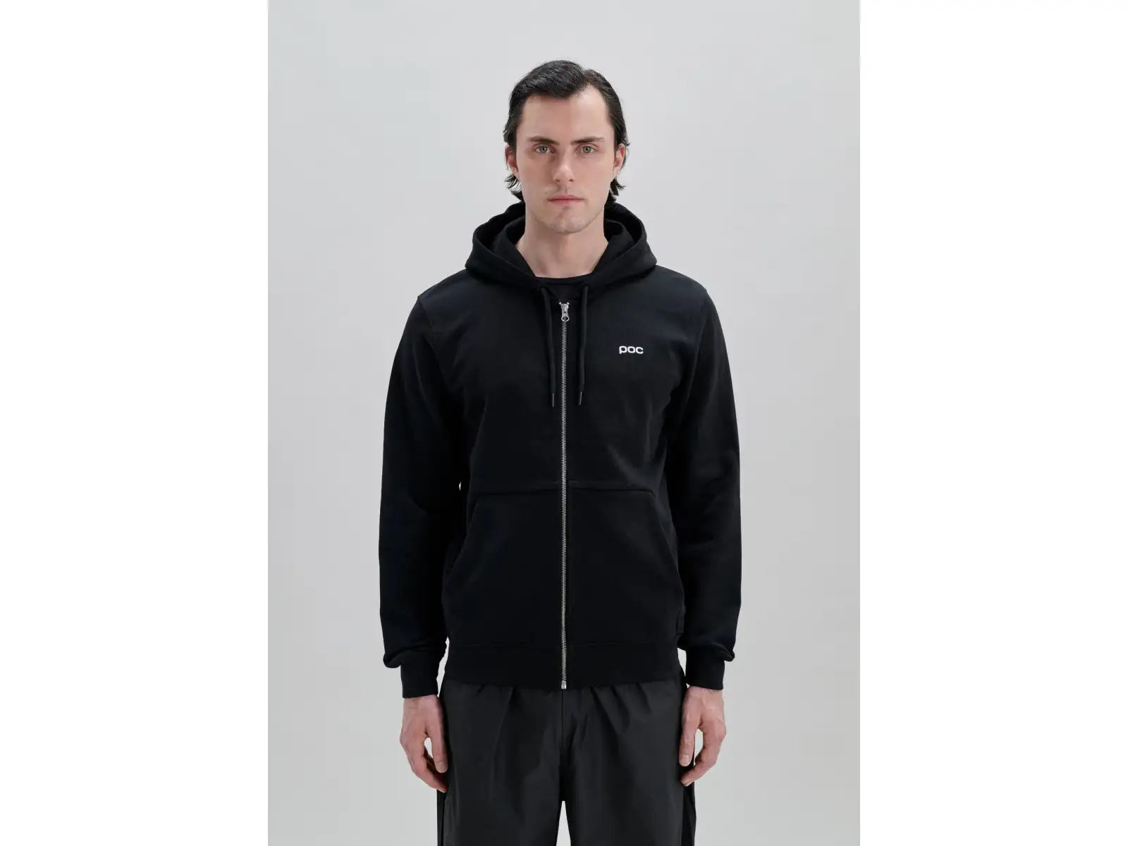 POC Zip Hoodie mikina na zip s kapucí Uranium Black