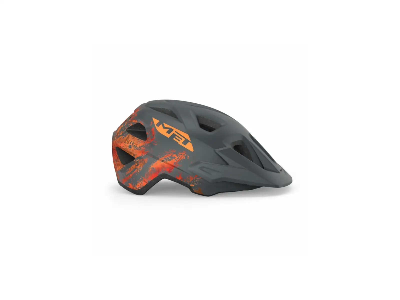 MET Eldar junior přilba šedá/oranžová vel. Uni (52-57 cm)