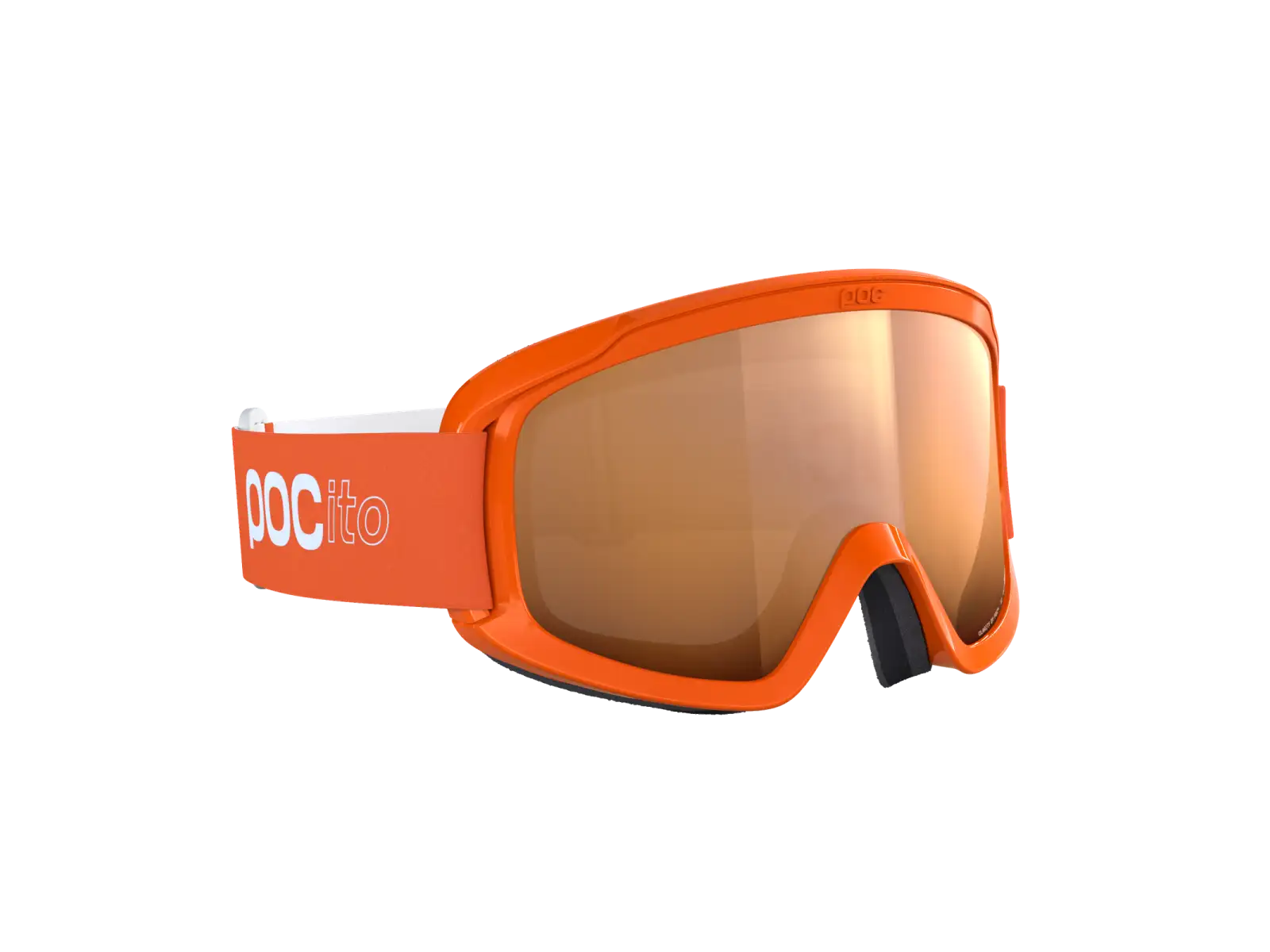 POCito Opsin dětské lyžařské brýle Fluorescent Orange/Partly Sunny Light Orange