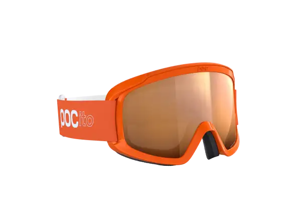 POCito Opsin dětské lyžařské brýle Fluorescent Orange/Partly Sunny Light Orange