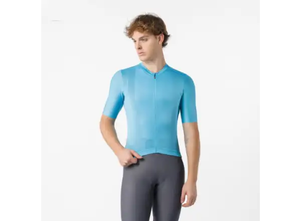Castelli Espresso 2 pánský dres krátký rukáv Neon Cobalt