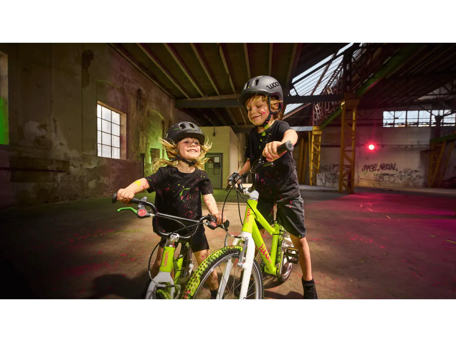 Woom GO 2 dětské kolo neon lime