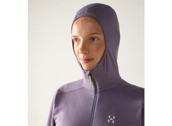 Haglöfs L.I.M Mid Multi Hood dámská mikina s kapucí Purple Fog