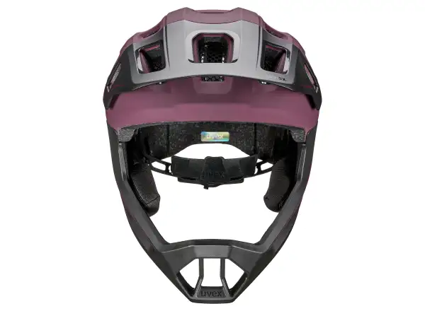 Uvex React JR Fullface MTB přilba Cranberry matt