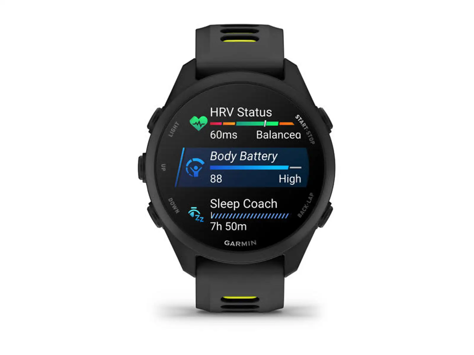 Garmin Forerunner 170 Music s řemínkem Black/Amp Yellow