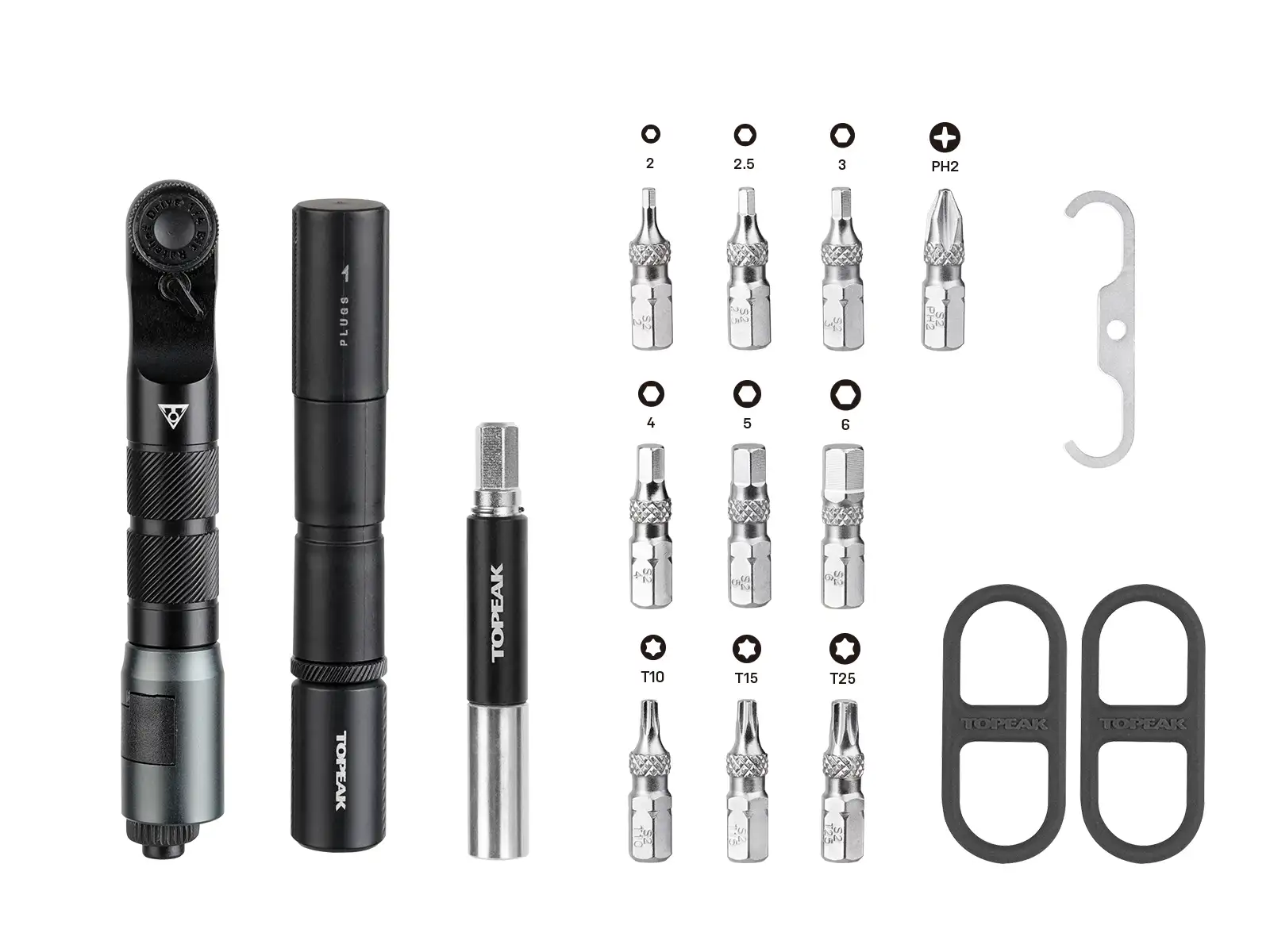 Topeak Ratchet'n Roll Pro sada nářadí s ráčnou 17 funkcí černá