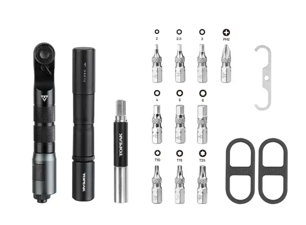 Topeak Ratchet'n Roll Pro sada nářadí s ráčnou 17 funkcí černá