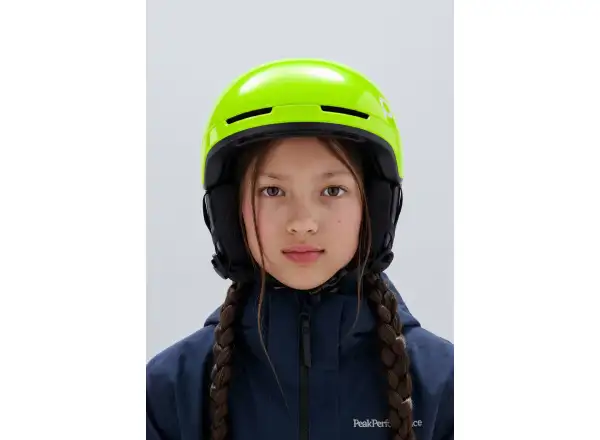 POC POCito Obex dětská lyžařská přilba Fluorescent Yellow/Green