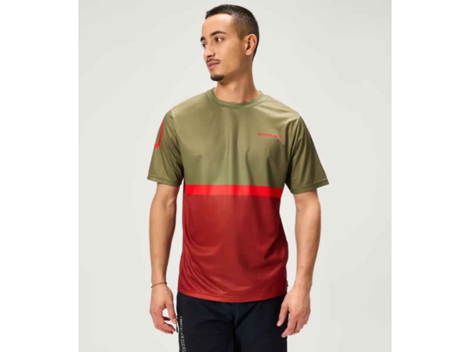 Endura SingleTrack Core Tee II pánský dres krátký rukáv Tweed Green