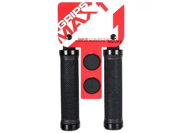 MAX1 Double Lock gumové gripy černé