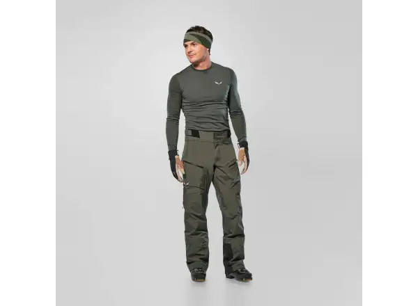 Salewa Sella 3L Powertex pánské kalhoty Dark Olive