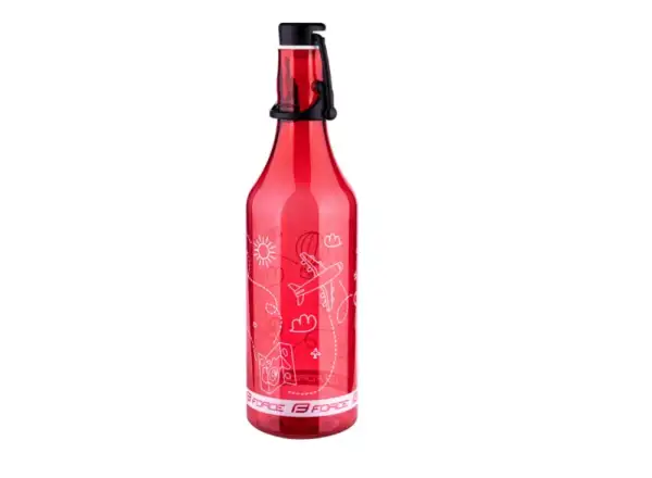 Force Flask Tourist láhev 0,5 l transparentní červená