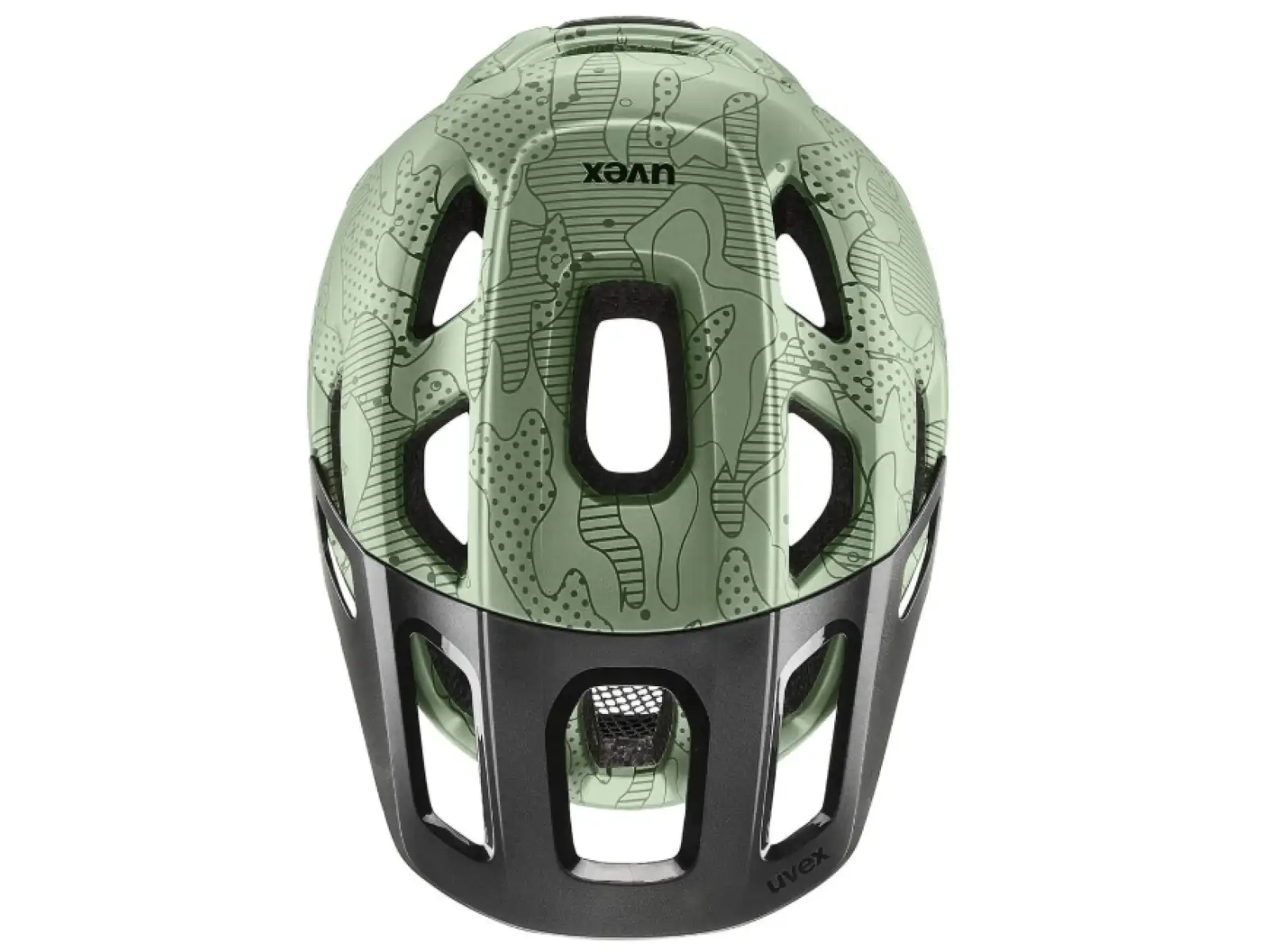 Uvex React Jr. dětská přilba Moss Green/Altim Matt
