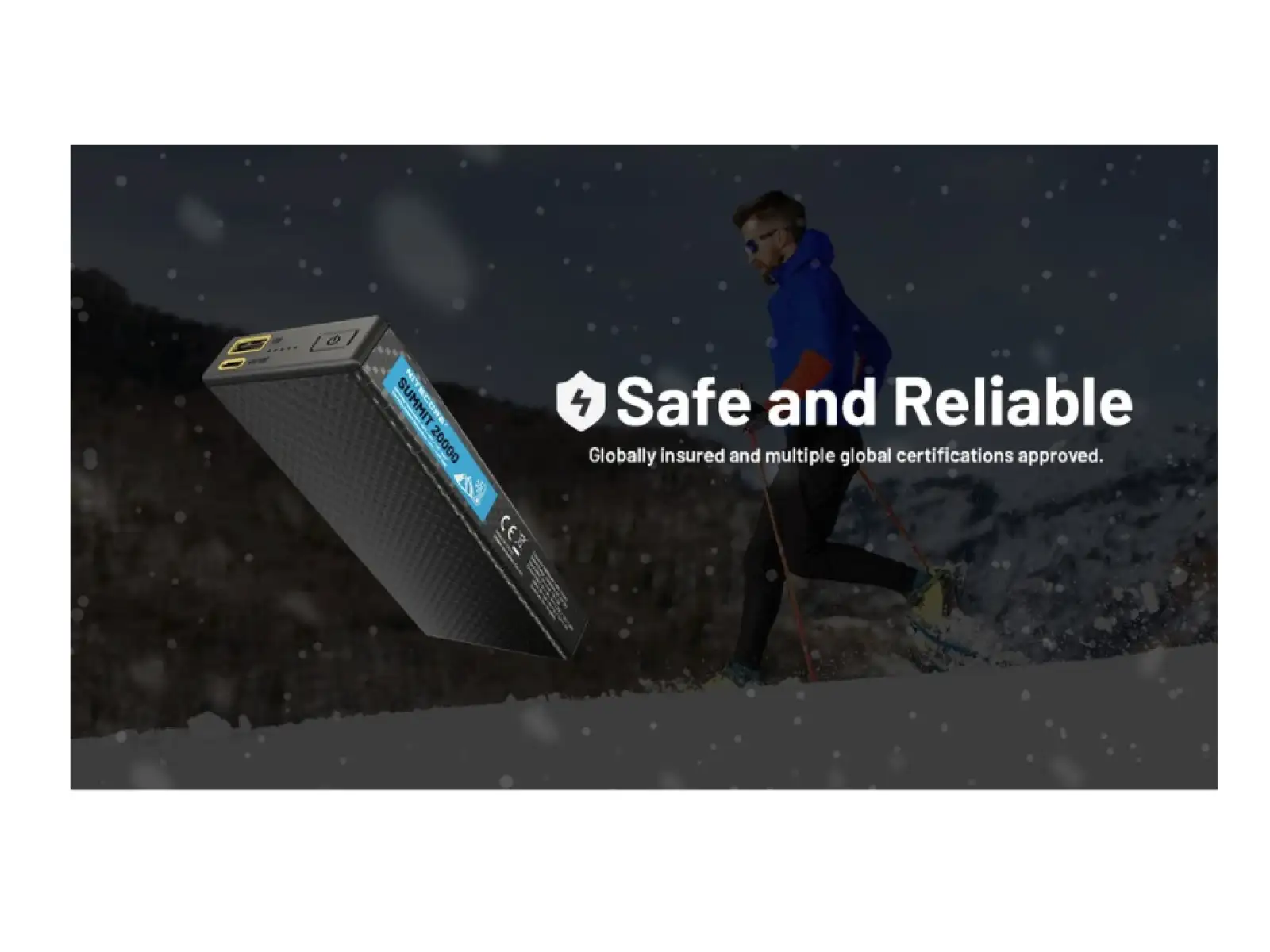 Nitecore výkonná Powerbanka do mrazu SUMMIT 20000, USB-C, až 3A výstup, 20000 mAh