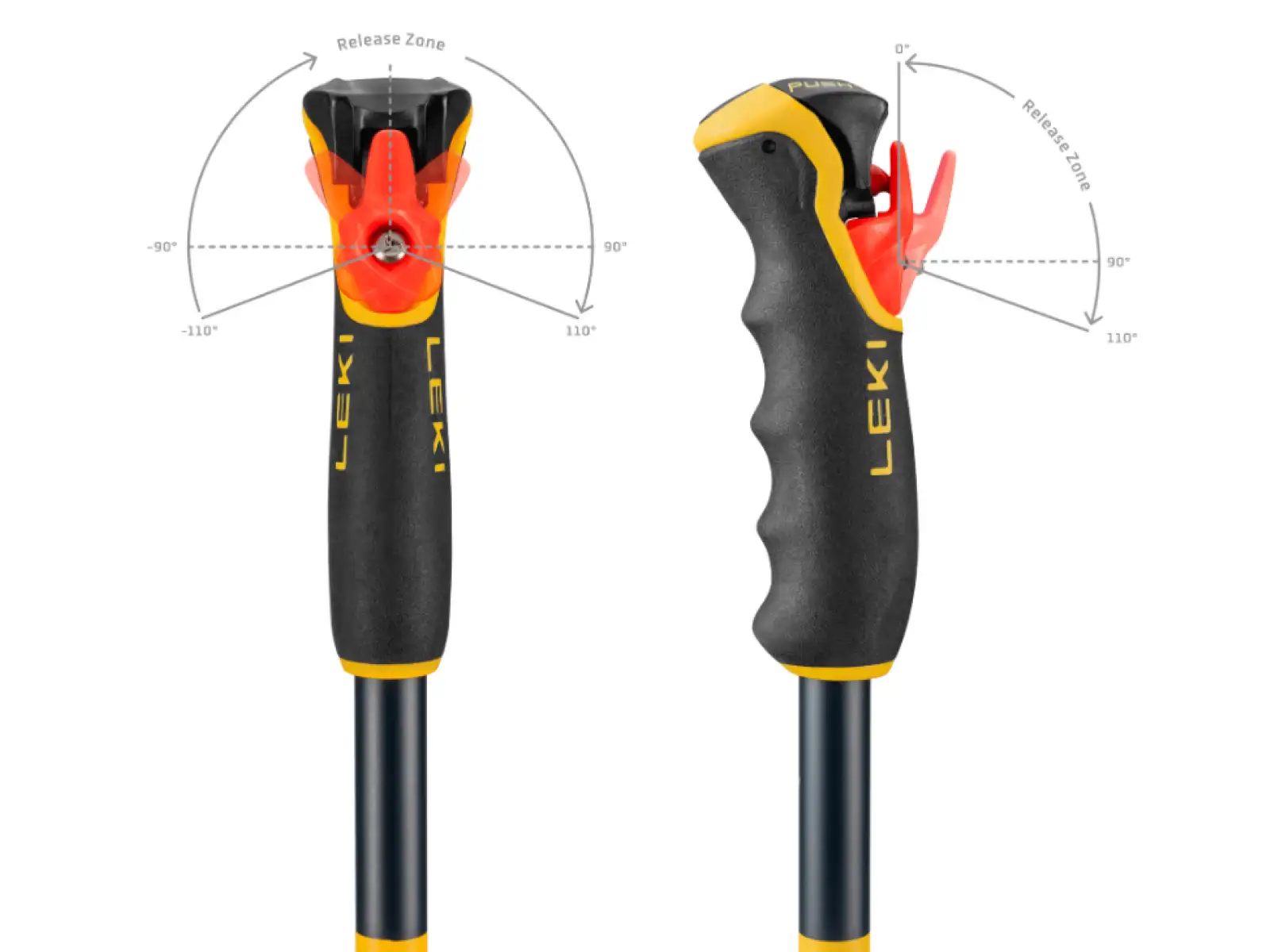 Leki Spitfire Vario 3D sjezdové hole Denimblue/Aegeanblue/Mustardyellow