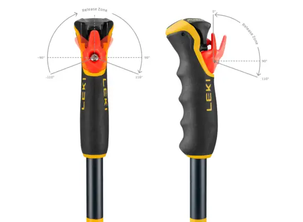 Leki Spitfire Vario 3D sjezdové hole Denimblue/Aegeanblue/Mustardyellow