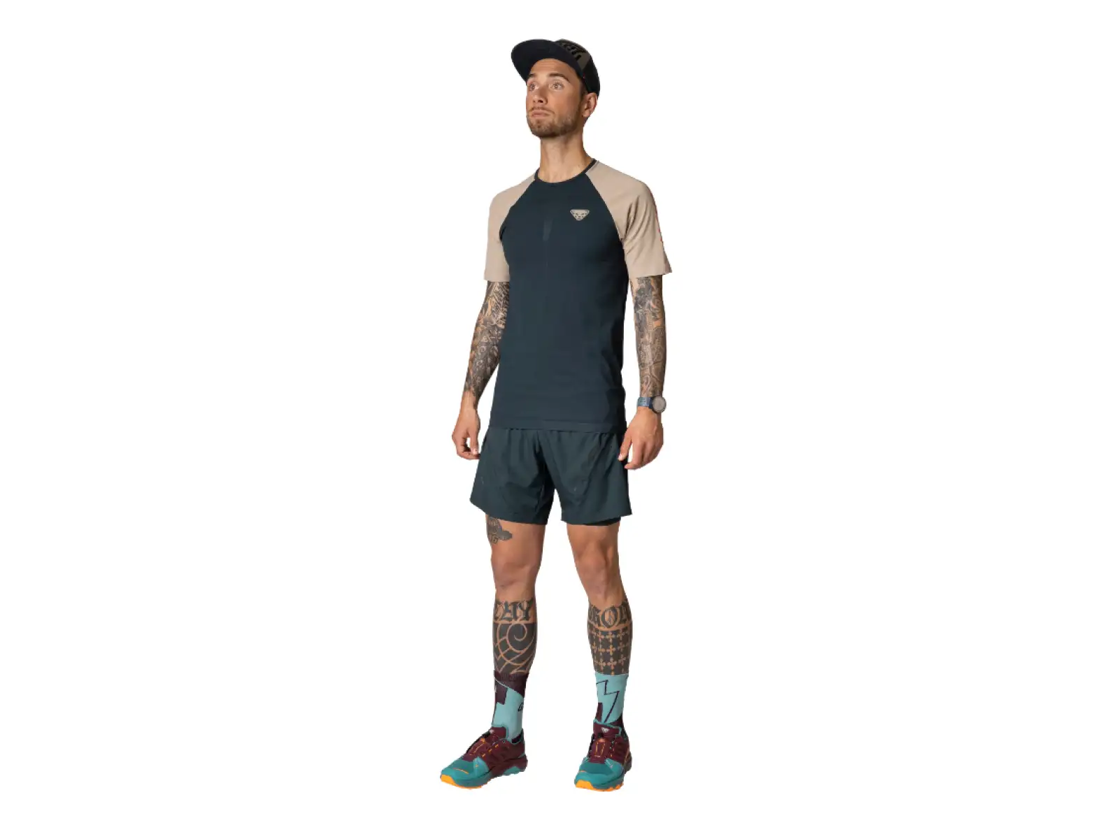 Dynafit Ultra S-Tech pánské triko krátký rukáv Blueberry/Rock Khaki