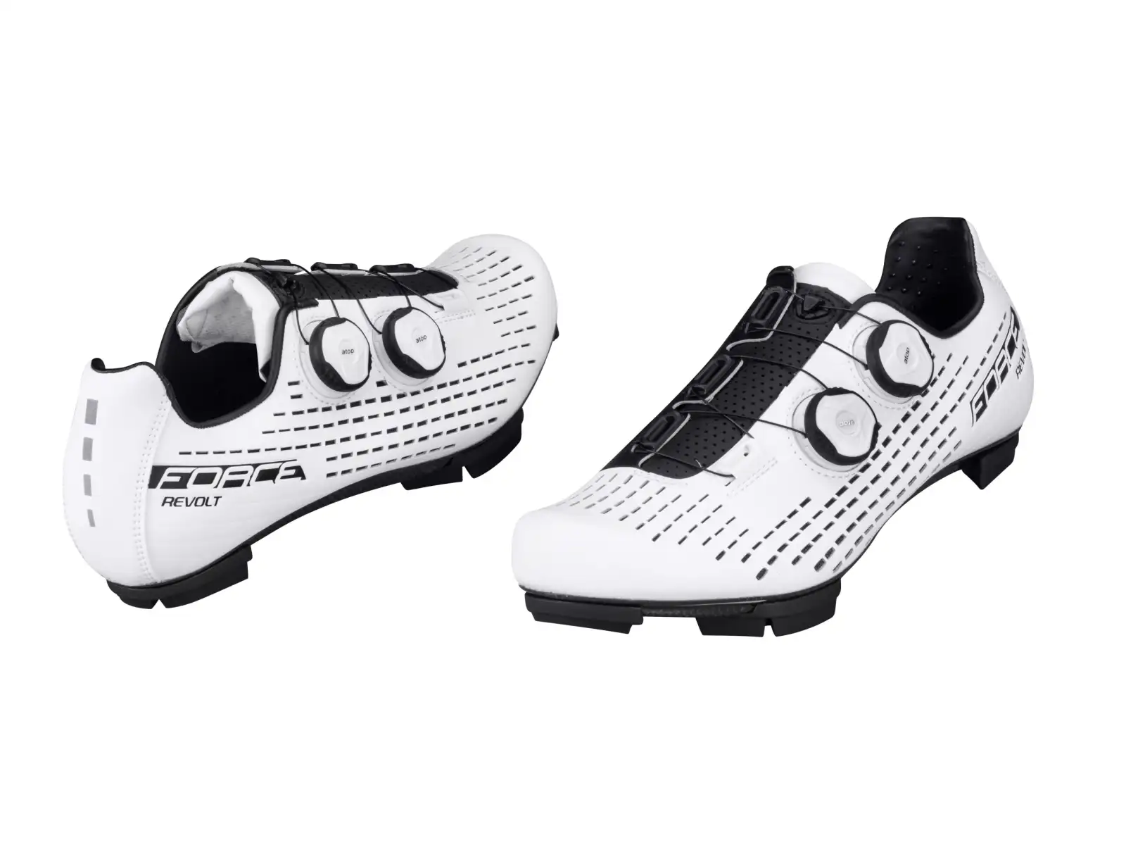 Force Revolt Carbon MTB pánské tretry bílá