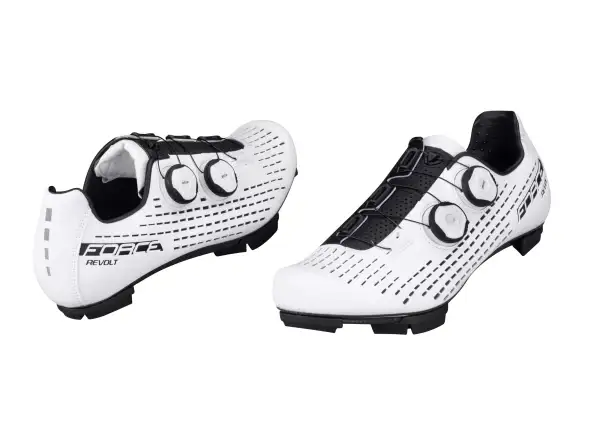Force Revolt Carbon MTB pánské tretry bílá