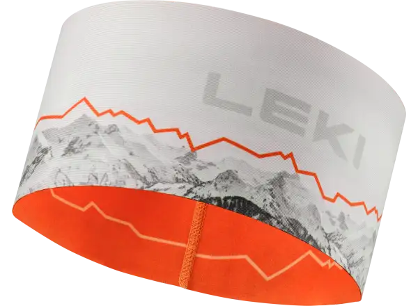 Leki XC Headband čelenka White-orange One size