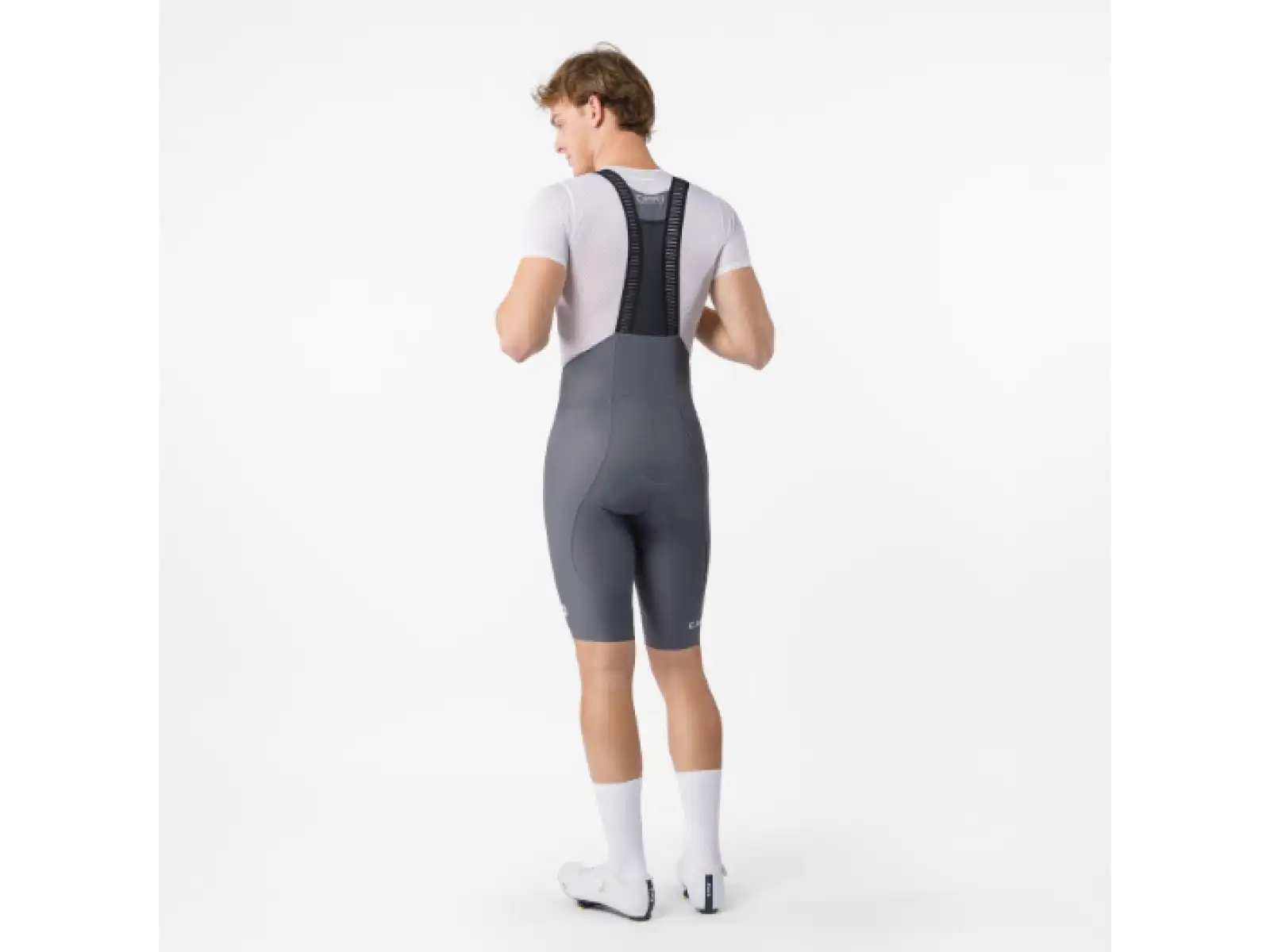 Castelli Espresso 2 pánské kraťasy s vložkou a laclem Smoky Gray