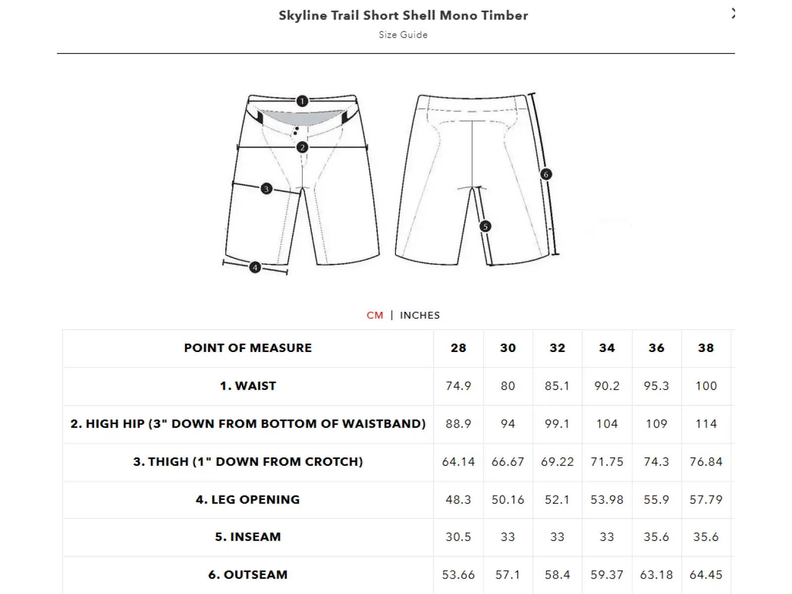 Troy Lee Designs Skyline Trail Short Mono pánské kraťasy Timber