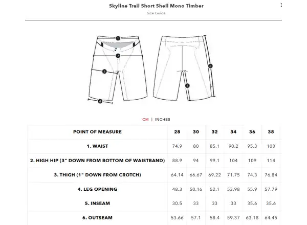 Troy Lee Designs Skyline Trail Short Mono pánské kraťasy Timber
