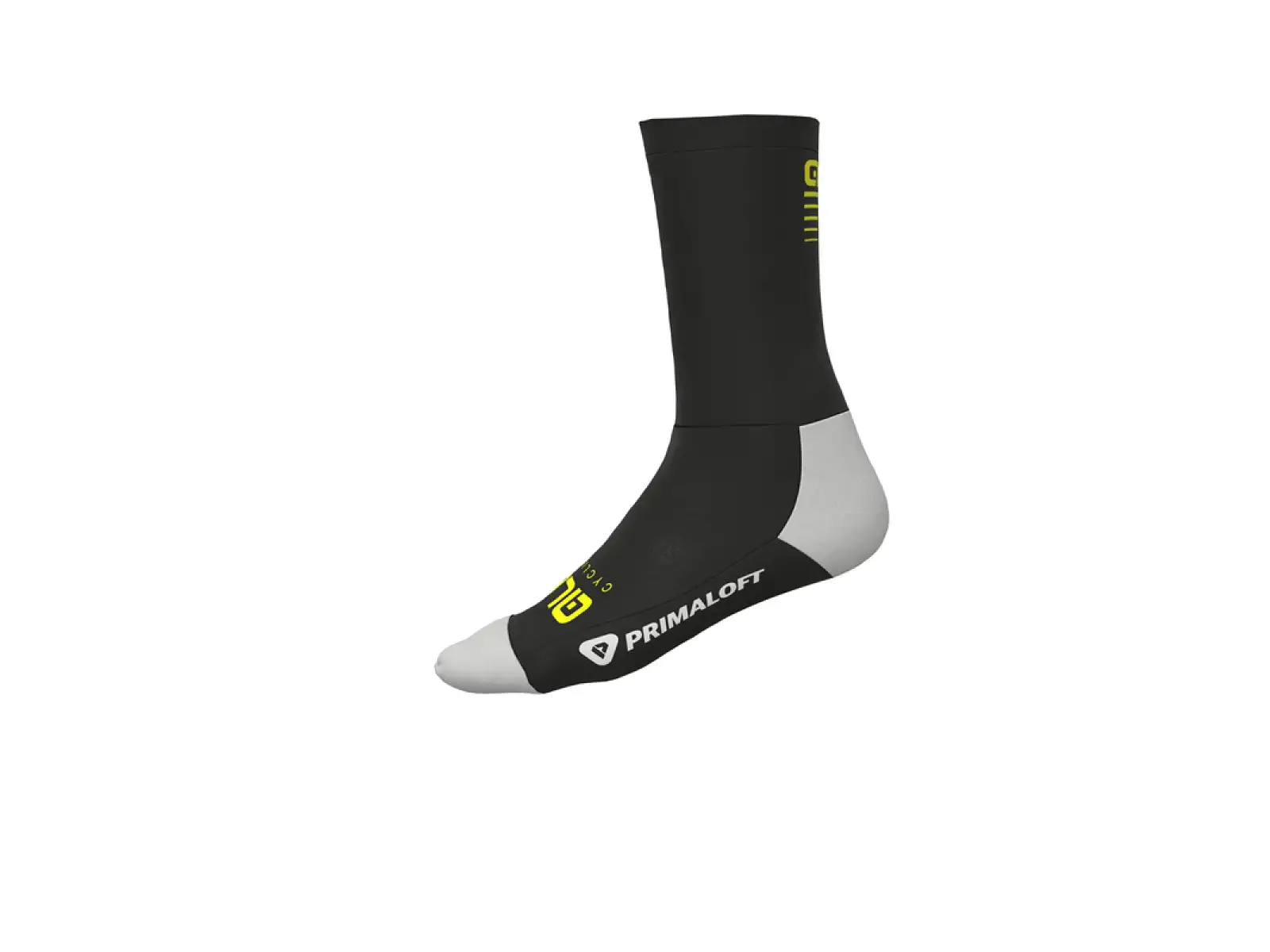 Alé Thermo Primaloft zimní ponožky black/fluo yellow
