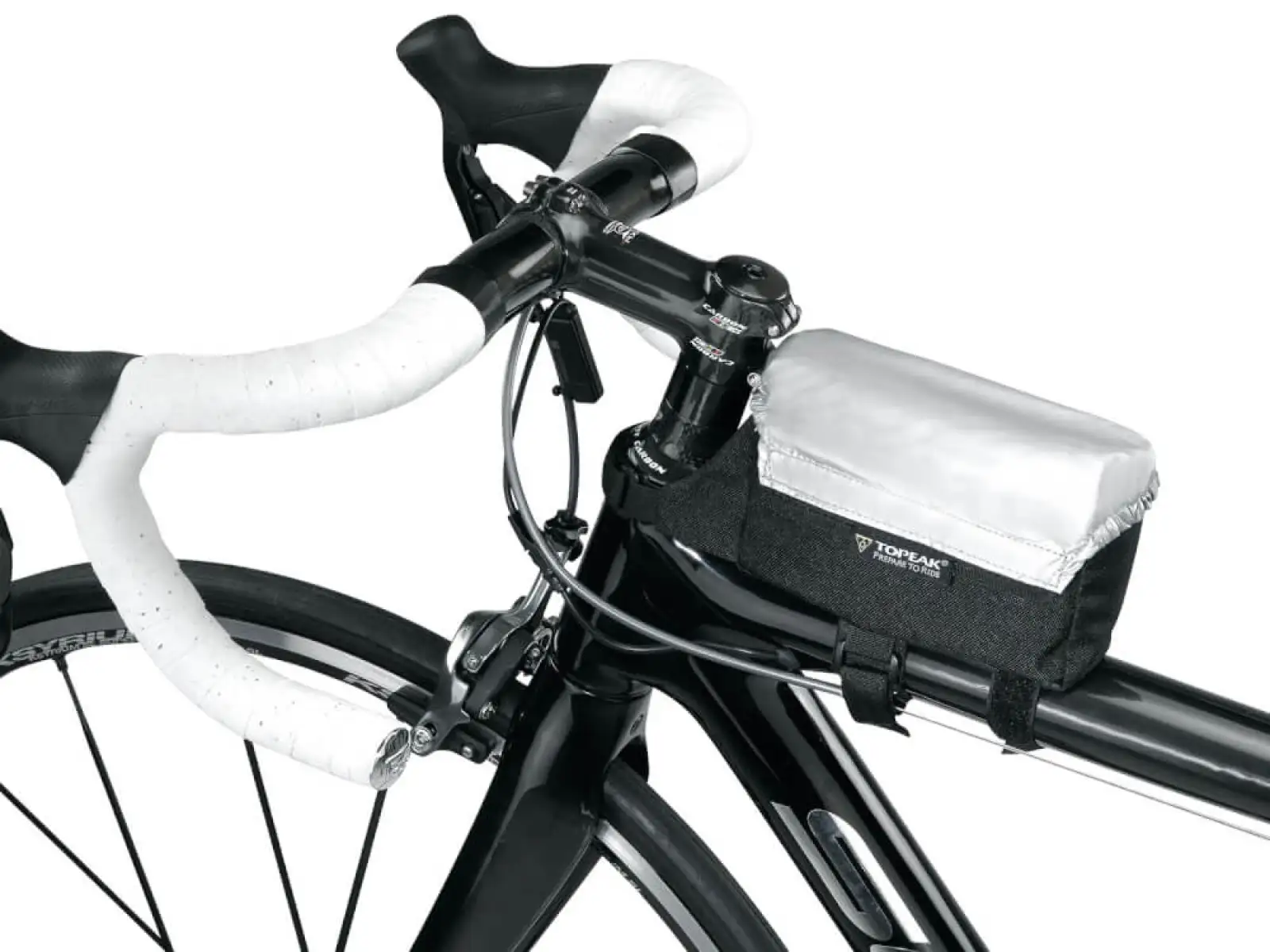 Topeak Tribag brašna na rám 0,6 l černá, vel. M + pláštěnka