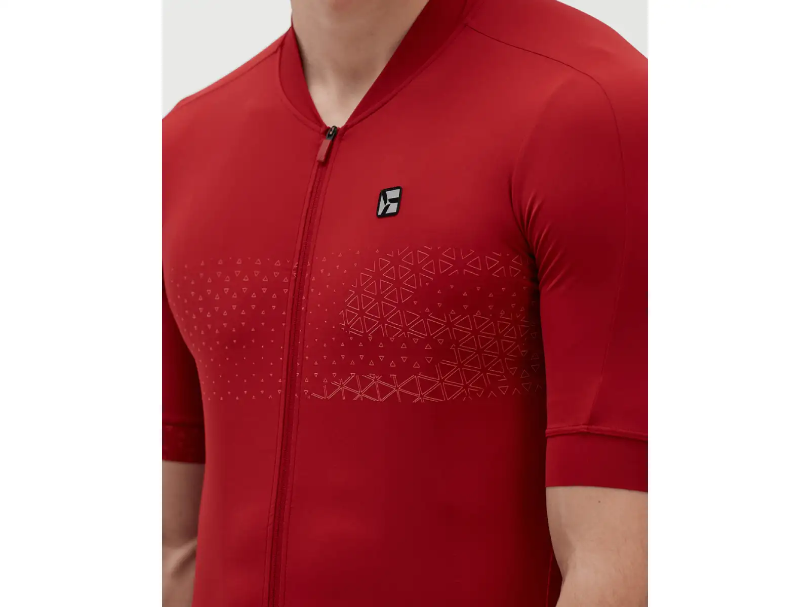 Silvini Ansino pánský dres krátký rukáv merlot/red