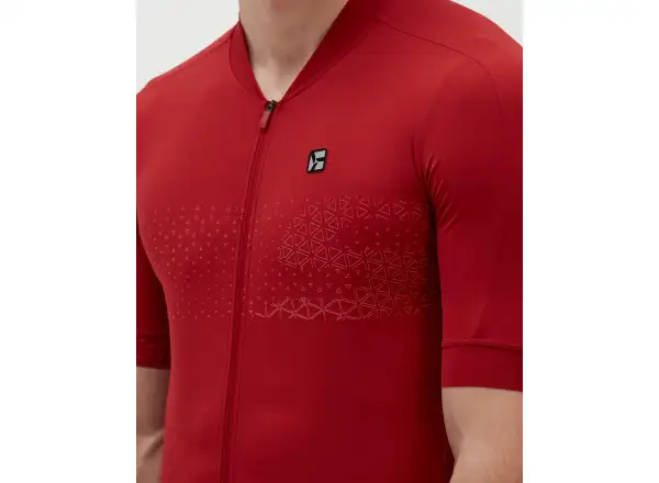 Silvini Ansino pánský dres krátký rukáv merlot/red