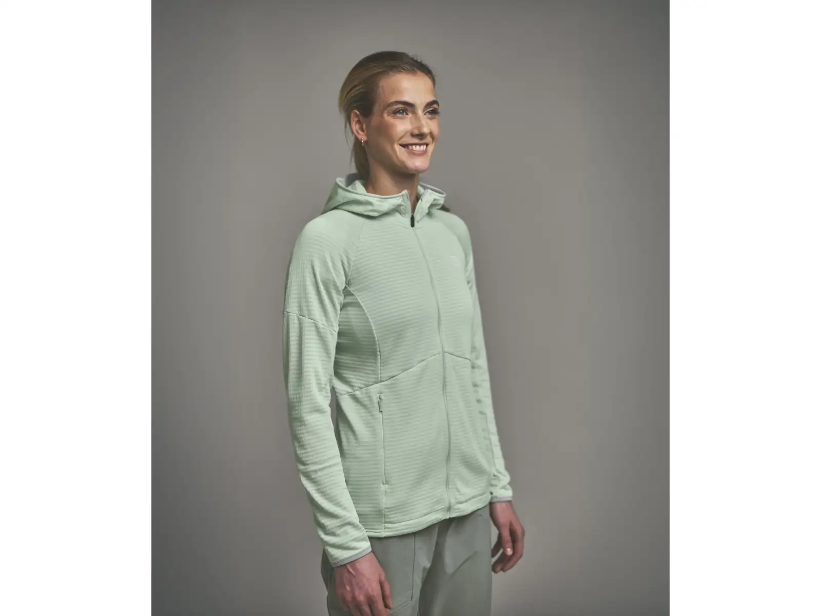 Ortovox Fleece Light Grid Hoody dámská mikina Green Acid