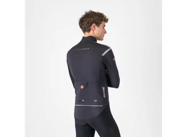Castelli Perfetto RoS 3 Jacket pánská bunda Light Black/Silver Reflex
