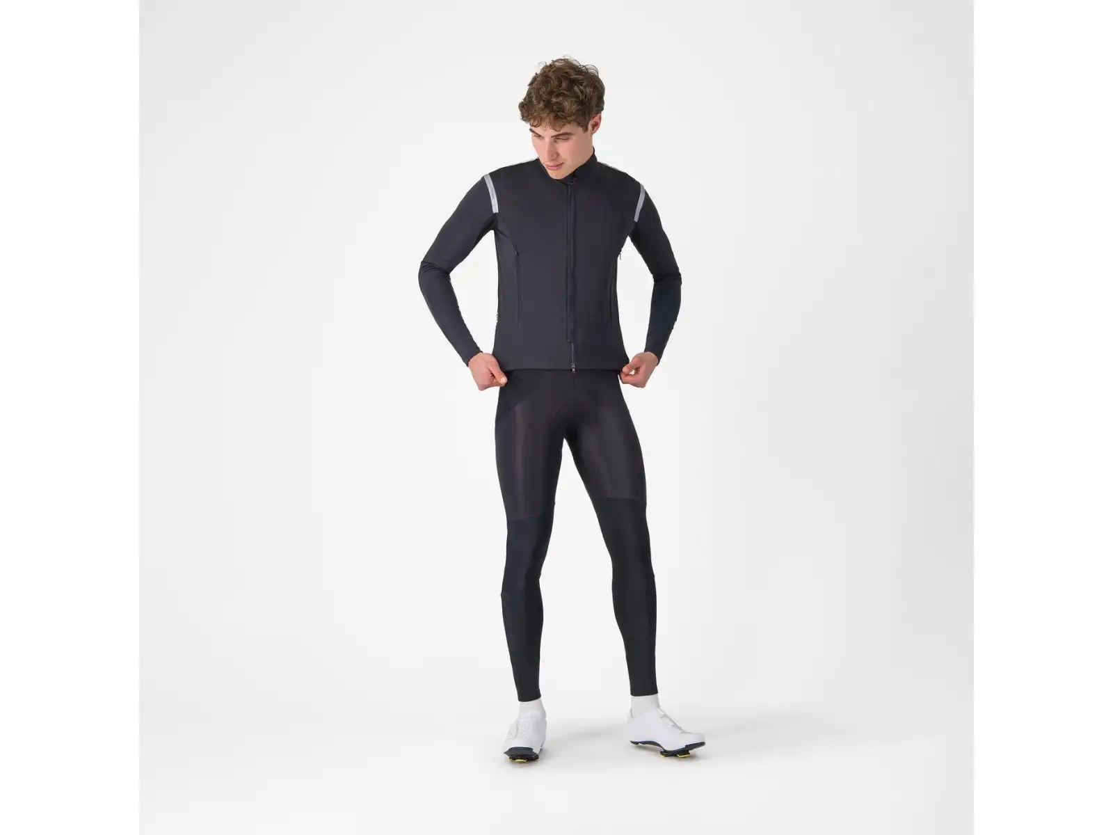 Castelli Perfetto RoS 3 Jacket pánská bunda Light Black/Silver Reflex