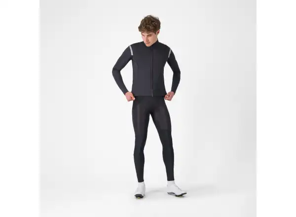 Castelli Perfetto RoS 3 Jacket pánská bunda Light Black/Silver Reflex