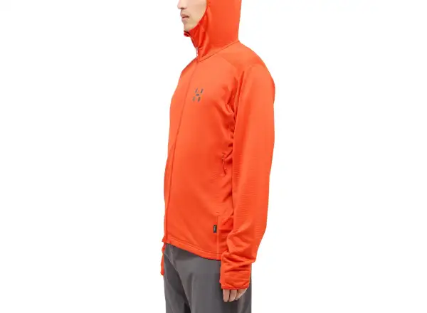 Haglöfs L.I.M Mid Multi Hood pánská mikina s kapucí červená