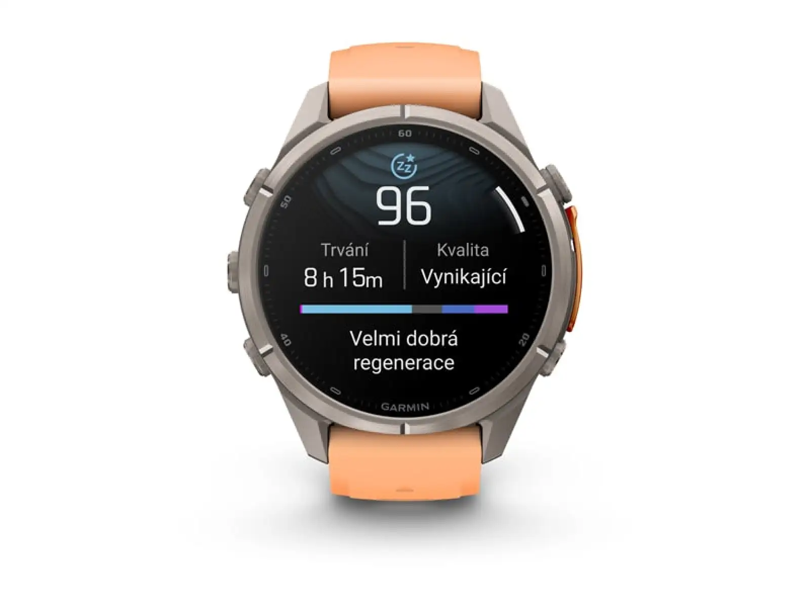 Garmin fenix 9 Pro – inReach 43 mm chytré hodinky Titanium Shell pink/autumn orange silicone band