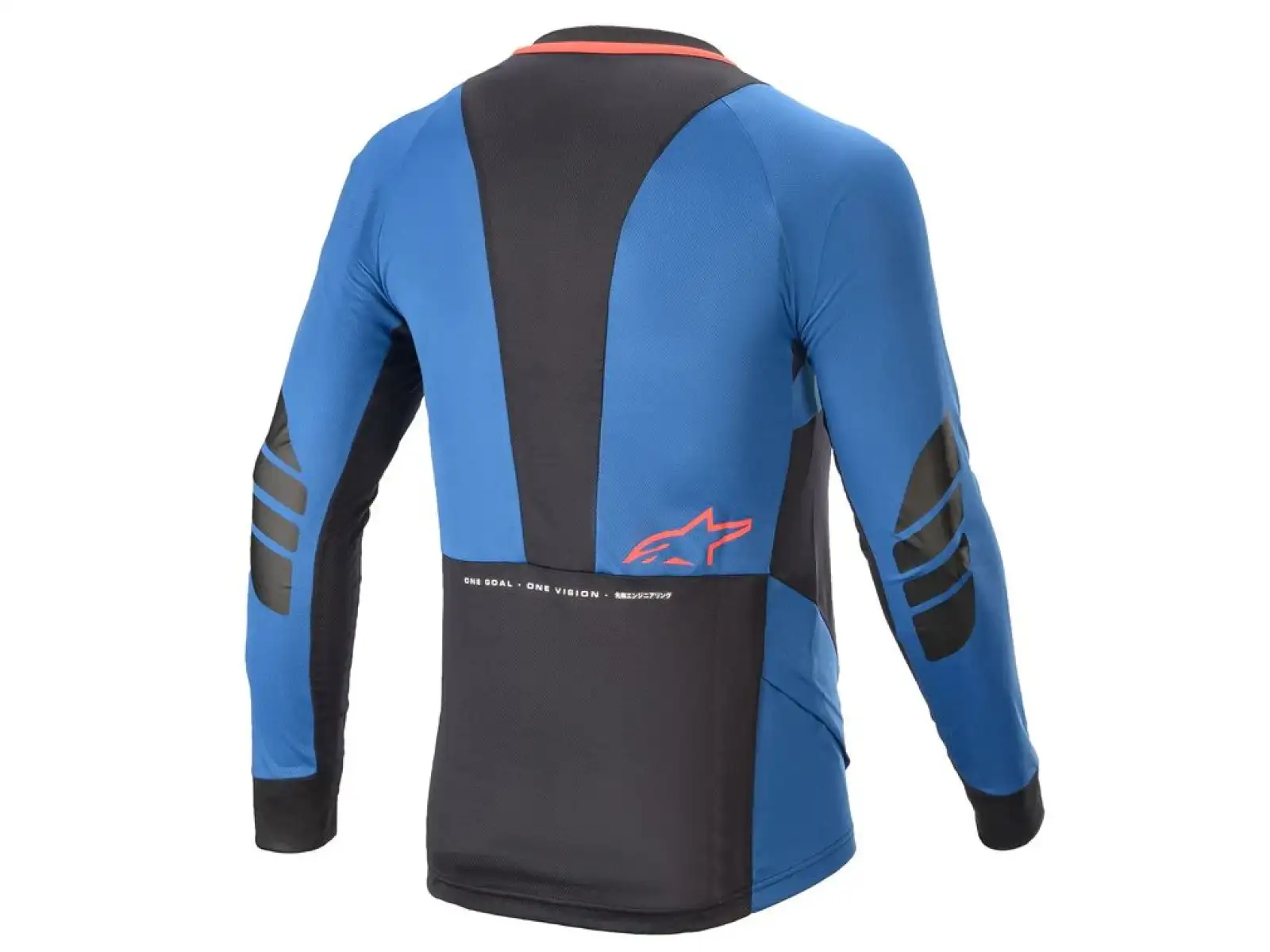 Alpinestars Drop 8.0 pánský dres dlouhý rukáv Mid Blue/Bright Red